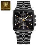 POEDAGAR 866 Luxury Square Business Man Wristwatch Waterproof - Image 2