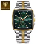 POEDAGAR 866 Luxury Square Business Man Wristwatch Waterproof - Image 5